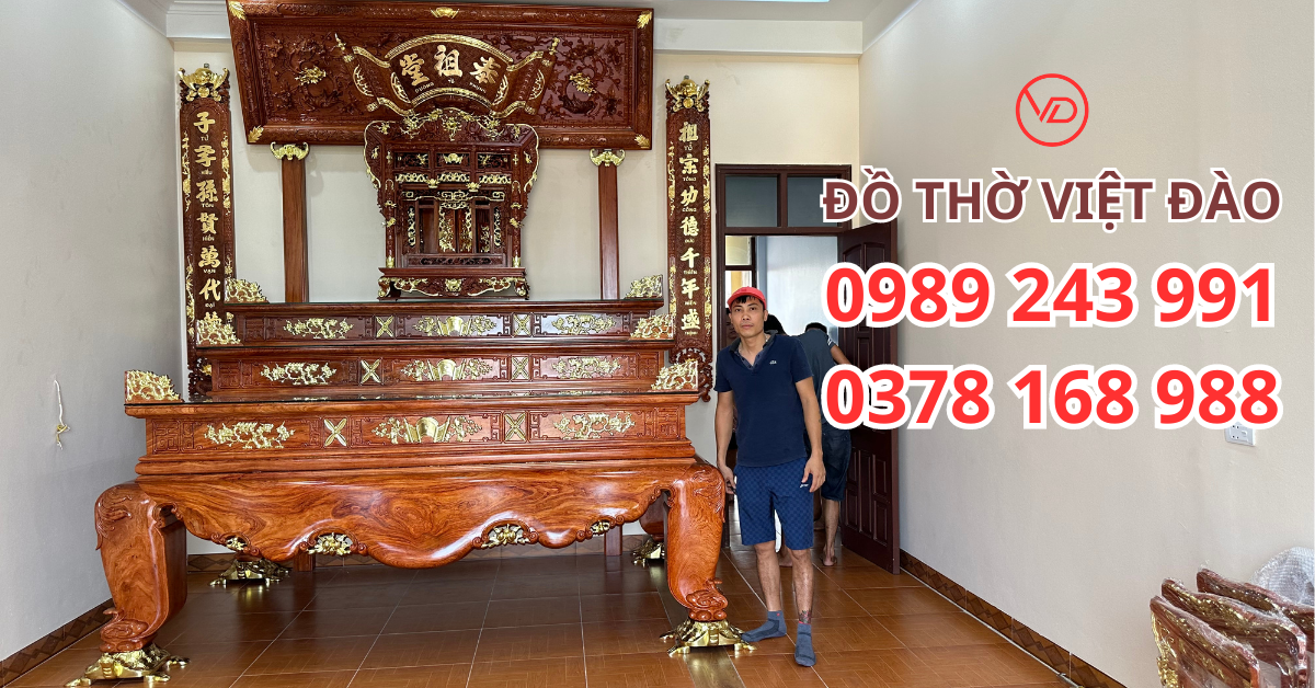 Đồ Thờ Việt Đào - Chuyên làm các sản phẩm đồ thờ bằng gỗ tự nhiên cao cấp đẹp