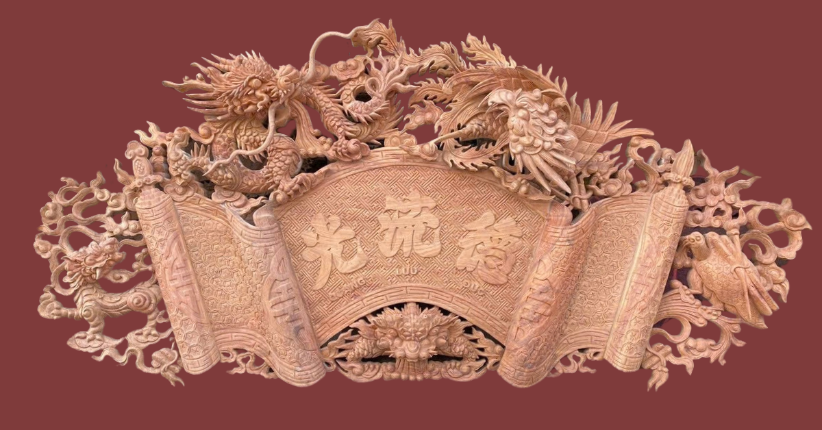 Mẫu cuốn thư gỗ đẹp tại Đồ Thờ Việt Đào