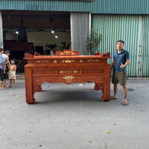 sập thờ gỗ hương đá mẫu như ý