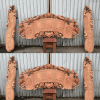cuốn thư câu đối gỗ hương đá mẫu hồng trí
