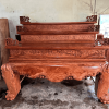 sập thờ trơn tam cấp gỗ hương đá