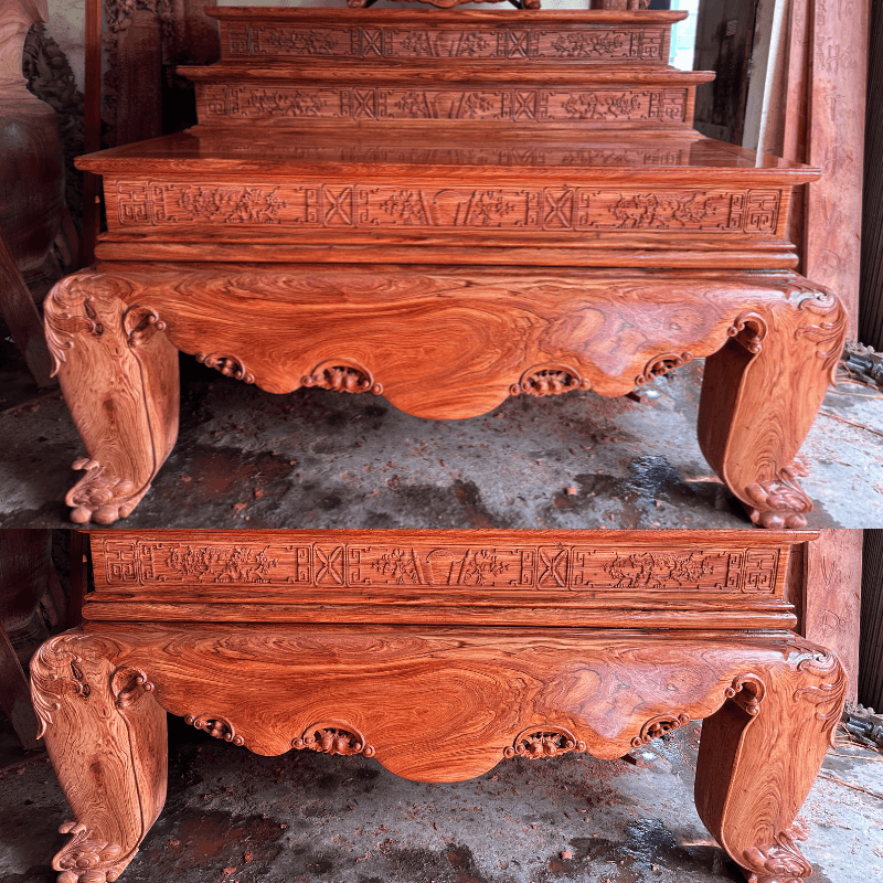 sập thờ trơn tam, cấp
