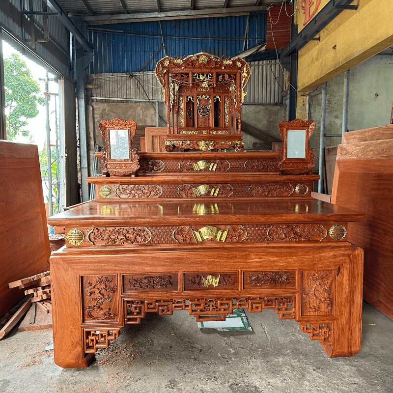 bàn thờ tam cấp khi hoàn thiện