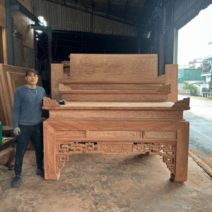 bàn thờ tam cấp gỗ hương đá