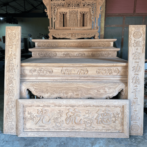 hoành phi câu đối gỗ hương đá
