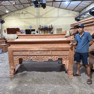 bàn thờ nhị cấp chân 16