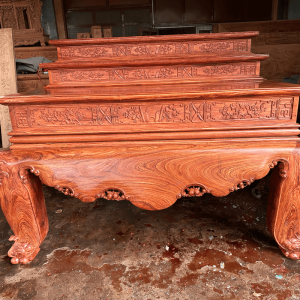 dạ tiền sập thờ gỗ hương đá