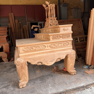 chiều sâu sập thờ trơn tam cấp